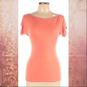 Mai Tai Boatneck Coral Top